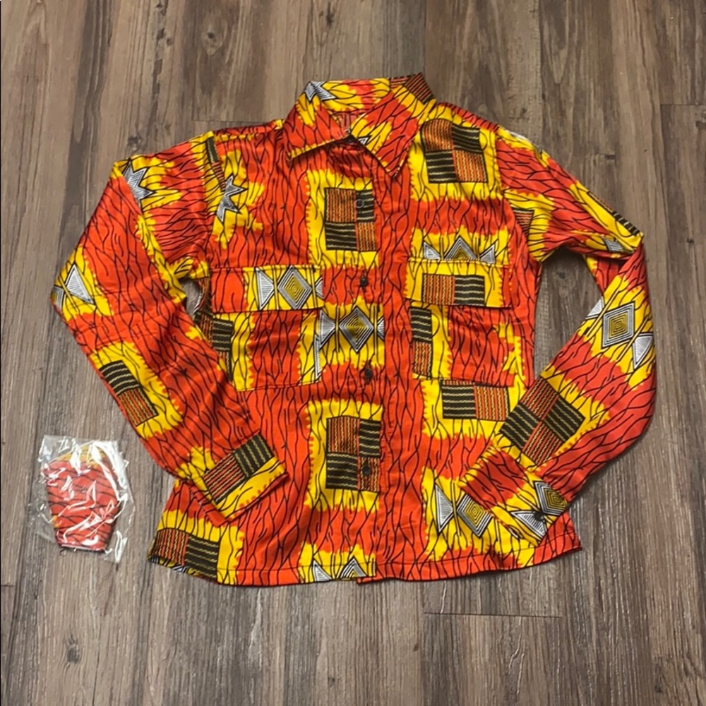 Button up With Matching Mask